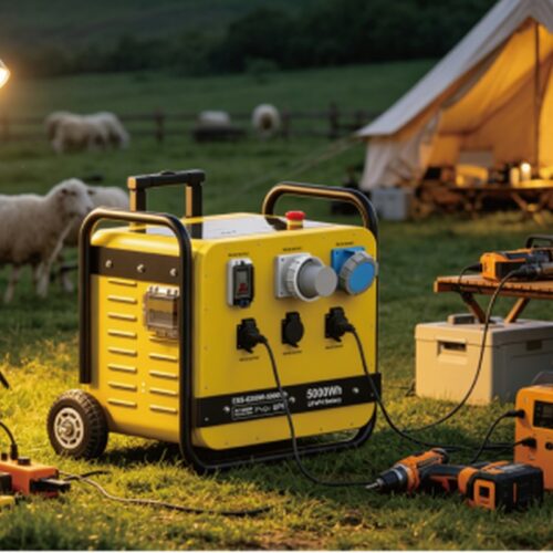 5000Wh Portable Home Power Station – Yellow - Outdo...